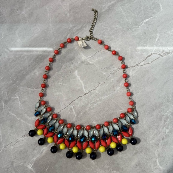 Francesca’s Colorful Beaded Statement Necklace - Picture 1 of 10
